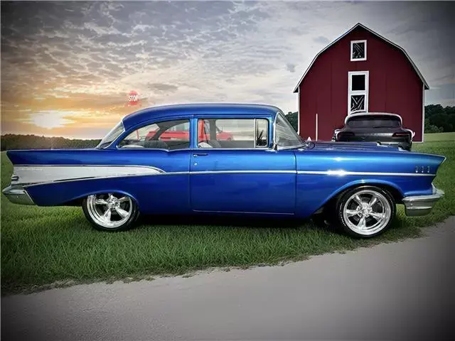 1957 CHEVROLET BELAIR, BLUE with 46,433 Miles available now! 1957 CHEVROLET Bel Air/150/210