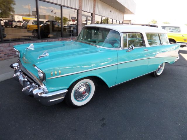 1957 CHEVROLET BELAIR NOMAD 283 V8 POWERGLIDE ORIGINAL OPTIONS A/C PS PW AT-EYE 1957 Chevrolet Nomad BELAIR