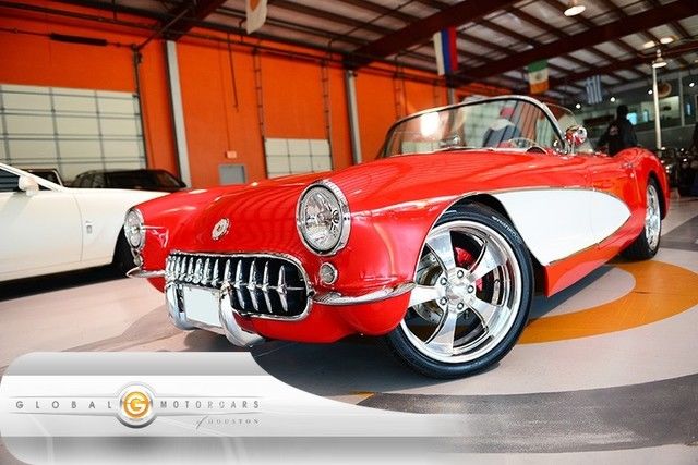 1957 CHEVROLET CORVETTE CONVERTIBLE AUTO 331 CUI SMALL BLOCK TORCH RED 1957 Chevrolet Corvette