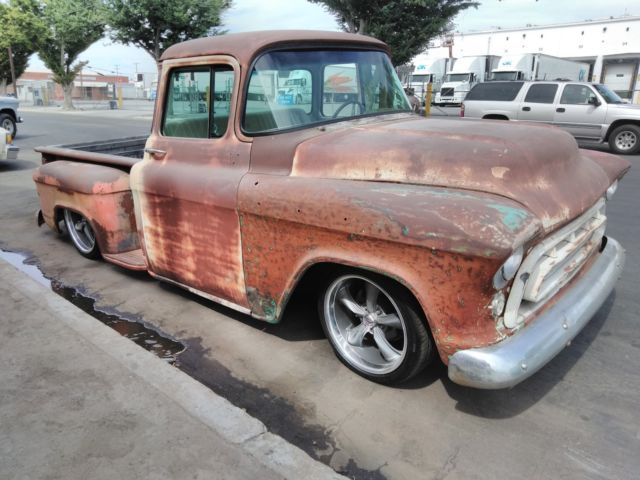 1957 CHEVROLET CUSTOM BIG WINDOW CAB TRUCK SHORTBED RATROD PATINA 1956 1955 1958 1957 Chevrolet Other Pickups CUSTOM