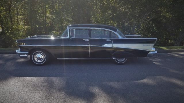 1957 CHEVROLET FOUR DOOR BEL AIR SEDAN TRI FIVE HOT ROD STREET ROD LED SLED 1957 Chevrolet Bel Air/150/210 SEDAN
