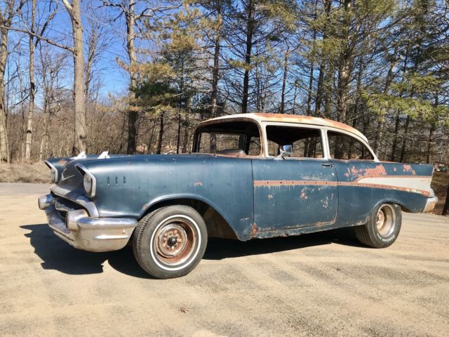 1957 Chevrolet Model 210 2 DR POST v8 STICK SHIFT CAR RAT HOT STREET ROD CUSTOM 1957 Chevrolet Bel Air/150/210 Belair 2 DOOR POST v8 RUNS GOOD STICK SHIFT