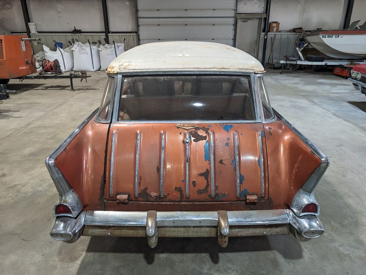 1957 Chevrolet Nomad Station Wagon - 283 V8 BARN FIND Sierra Gold & Adobe Beige - photo 6