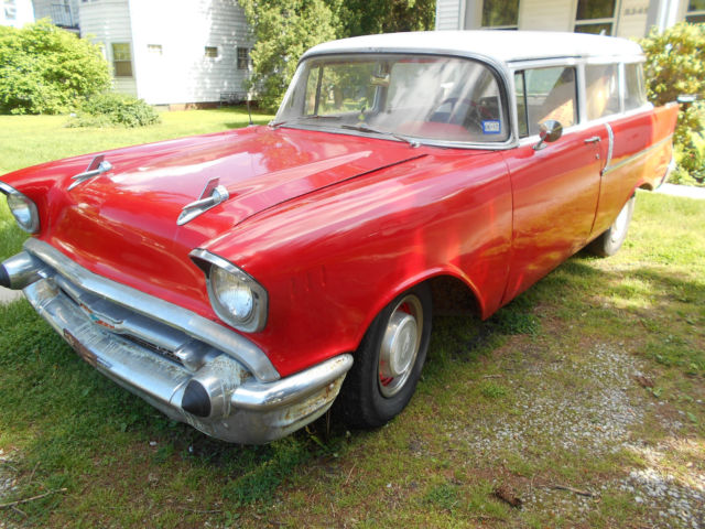 1957 chevrolet station wagon 2 door 150 handyman vintage automobile texas car 1957 Chevrolet Bel Air/150/210