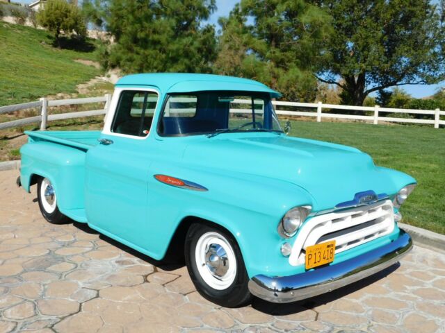 1957 CHEVROLET STEPSIDE PICKUP TRUCK . CALIFORNIA, LOADED V/8 TRUCK. NO RESERVE 1957 Chevrolet Other Pickups PICKUP