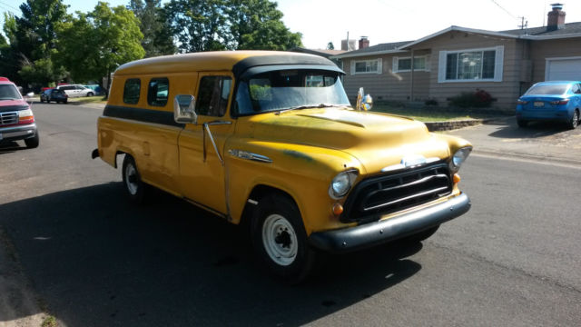 1957 CHEVROLET SUBURBAN 3800 1 TON PANEL TRUCK 1957 Chevrolet 3800