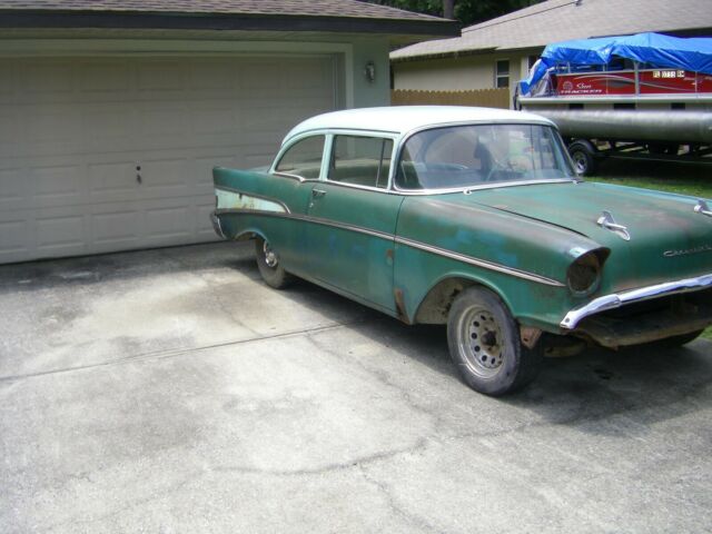 1957 CHEVY 210 2 DOOR POST-ORIGINAL- NEEDS RESTORATION 1957 Chevrolet Bel Air/150/210