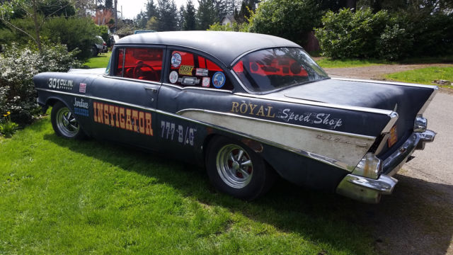 1957 Chevy 210 2 door post/bel-air Rat rod hot rod Gasser shop car garage find 1957 Chevrolet Bel Air/150/210 Belair