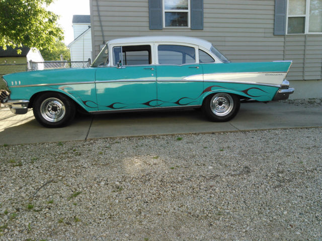 1957 chevy 210 4 door sedan mild custom 1957 Chevrolet Bel Air/150/210 210