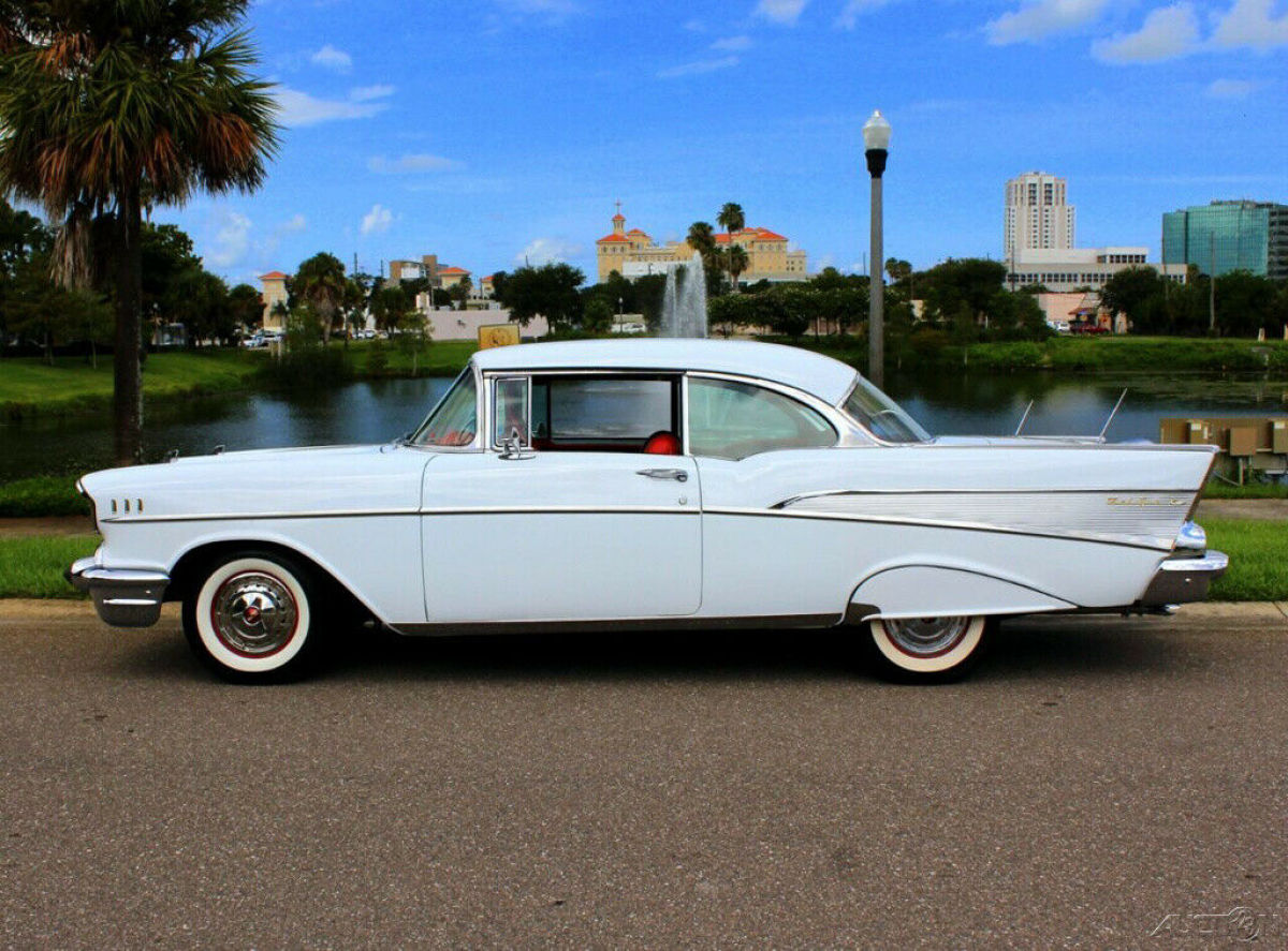 1957 Chevrolet 210 Imperial Ivory with Bel Air Trim Frame Off Restoration - photo 2