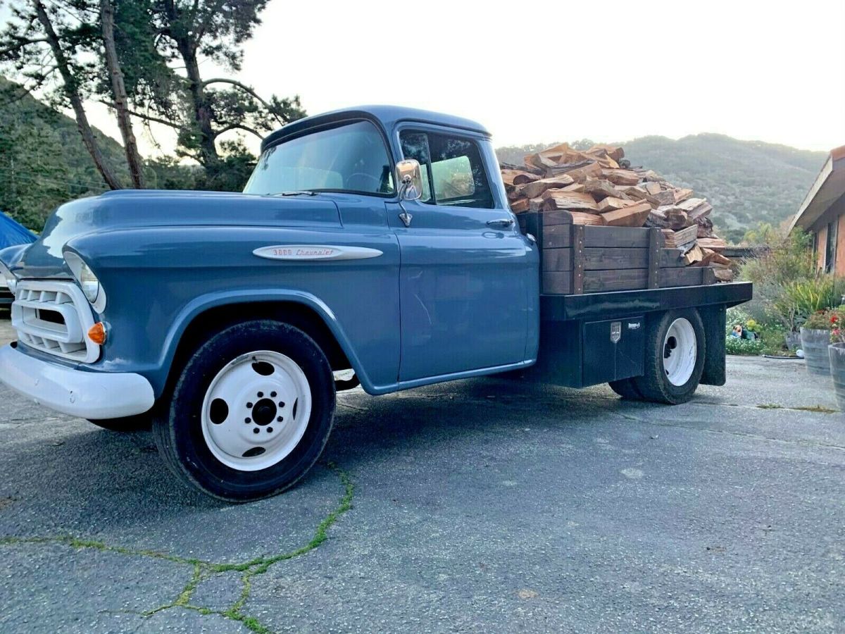 1957 Chevy 3800 One-Ton Flatbed Diesel Dually Stump Puller Farm or Ranch Truck 1957 Chevrolet Other Pickups