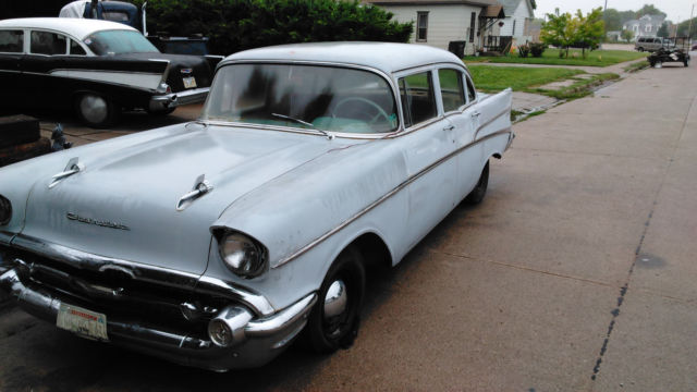 1957 chevy 4 door 6cyl auto runs and drives good relist last bidder didnt pay 1957 Chevrolet Bel Air/150/210