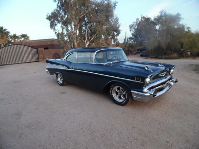 1957 Chevrolet Bel Air/150/210 New ZZ4 350 700R OD AT AC Dakota Gauges CA Car - photo 2