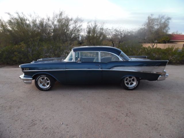 1957 Chevrolet Bel Air/150/210 New ZZ4 350 700R OD AT AC Dakota Gauges CA Car - photo 3