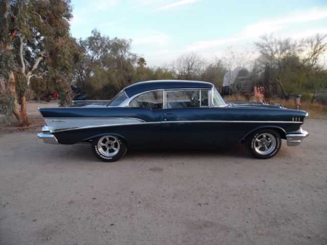 1957 Chevrolet Bel Air/150/210 New ZZ4 350 700R OD AT AC Dakota Gauges CA Car - photo 4