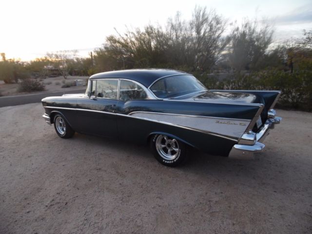1957 Chevrolet Bel Air/150/210 New ZZ4 350 700R OD AT AC Dakota Gauges CA Car - photo 5