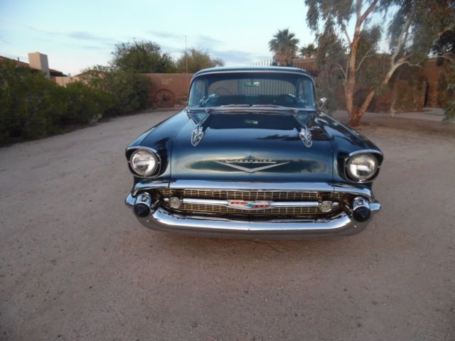 1957 Chevrolet Bel Air/150/210 New ZZ4 350 700R OD AT AC Dakota Gauges CA Car - photo 7