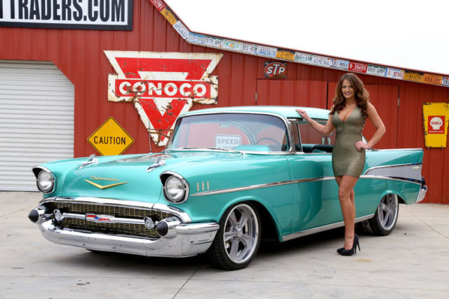 1957 Chevy Bel Air Frame Off Resto 350 Crate Four Wheel Disc Vintage AC 350 Auto 1957 Chevrolet Bel Air/150/210