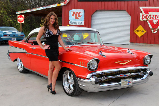 1957 Chevy Bel Air Hard Top PS PDB AC 350 Muncie 4 Speed Air Condition 1957 Chevrolet Bel Air/150/210