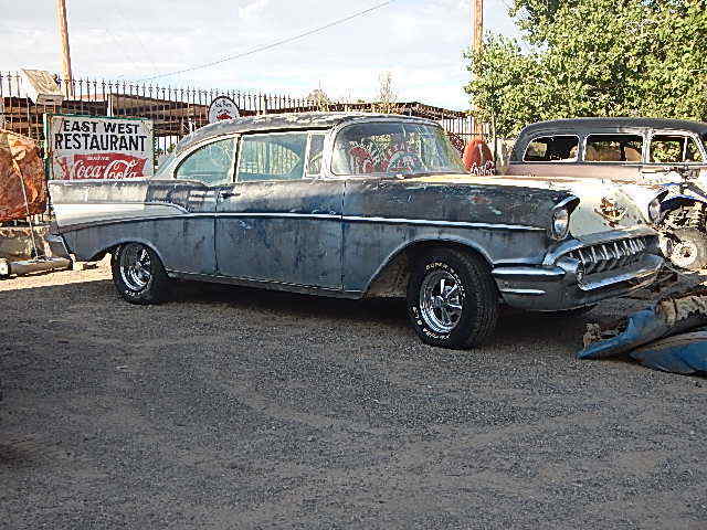 1957 CHEVY BEL AIR OLD CUSTOM HOT ROD GASSER WEST TEXAS BARN FIND PROJECT CAR 1957 Chevrolet Bel Air/150/210 2 Door Hard Top