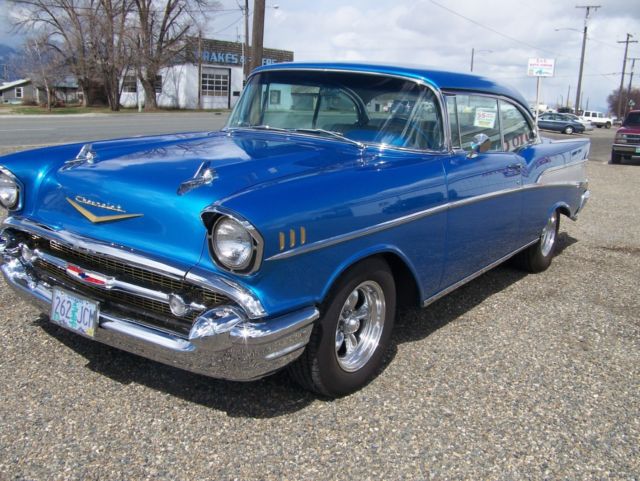 1957 Chevy Belair 2dr Hardtop frame off rotisserie restored 1957 Chevrolet Bel Air/150/210 2-door hardtop