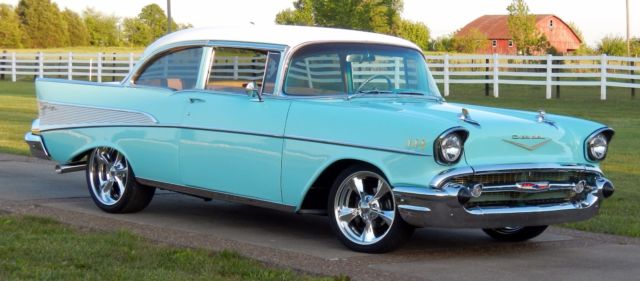 1957 CHEVY Belair RESTO-MOD all new 55,56,57,58(COLD A/C) hot rod 1957 Chevrolet Bel Air/150/210 belair