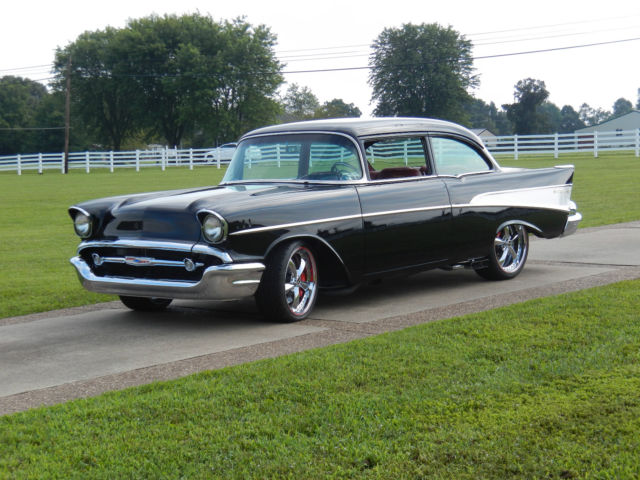 1957 CHEVY Belair RESTO-MOD all new 55,56,58(COLD A/C) hot rod 1957 Chevrolet Bel Air/150/210 belair