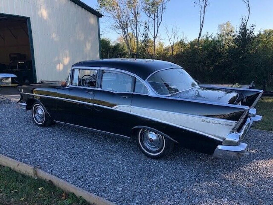 1957 Chevy Chevrolet - Beautiful Black 4 door - Hate to sell - 57 Chevy Garaged 1957 Chevrolet Bel Air/150/210