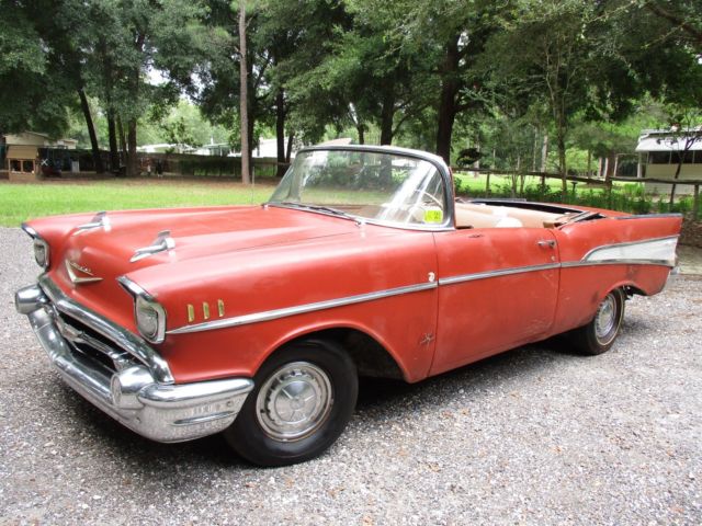 1957 Chevy Chevrolet Bel Air Convertible Garage Barn Find NO RESERVE 1957 Chevrolet Bel Air/150/210