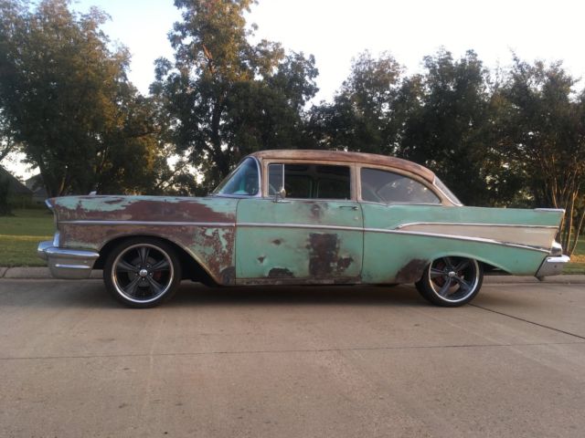 1957 Chevy Chevrolet Bel AIr Coupe 210 150 Rat Rod Patina 1957 Chevrolet Bel Air/150/210
