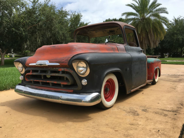 1957 Chevy Truck 3100, Rat Rod, Big Block, Big Back Glass 1957 Chevrolet Other Pickups Short Bed