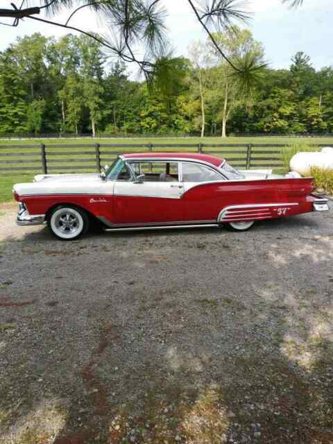 1957 Classic Ford Fairlane 500 ~Custom Coupe~ 390 Big Block ~ Red &White 1957 Ford Fairlane Custom 500 Mild Custom