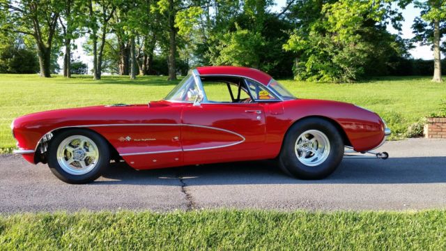 1957 Corvette Pro Street car 1957 Chevrolet Corvette Black vinyl - Al Knoch
