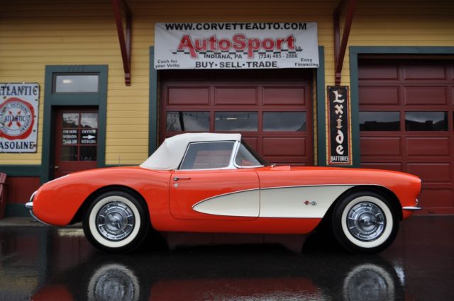1957 Corvette Venetian Red/Red 270hp 2X4's 4-Speed 1957 Chevrolet Corvette 29788