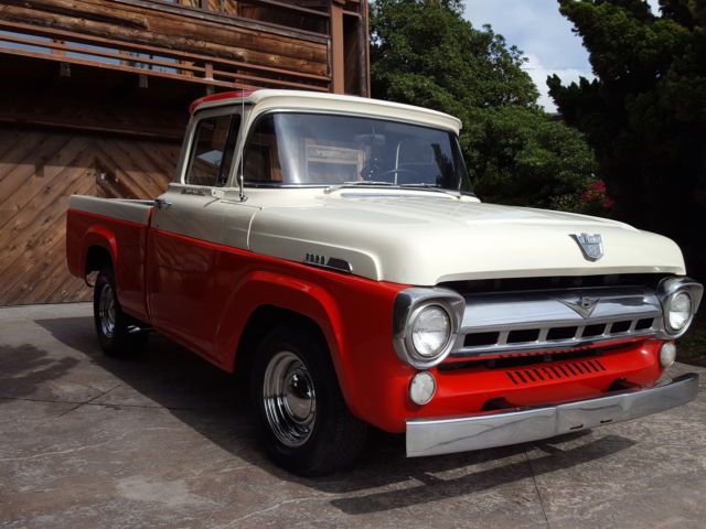 1957 F100 Short Bed Big Window Classic Fleet Side Bed not like 1953-1956 Hot Rod 1957 Ford F-100 Big Window