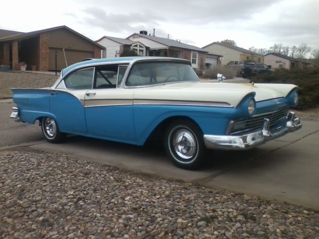 1957 Fairlane 500 hardtop full power accessories 6 pack 5 speed low miles 1957 Ford Fairlane