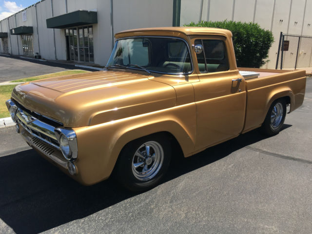 1957 Ford F-100 body and frame- 1976 de ville 500cu engine- 400 turbo trans 1957 Ford F-100