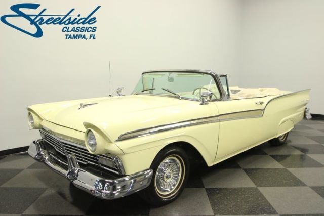 1957 Ford Fairlane 500 Sunliner 57668 Miles Colonial Cream Yellow Convertible 31 1957 Ford Fairlane 500 Sunliner