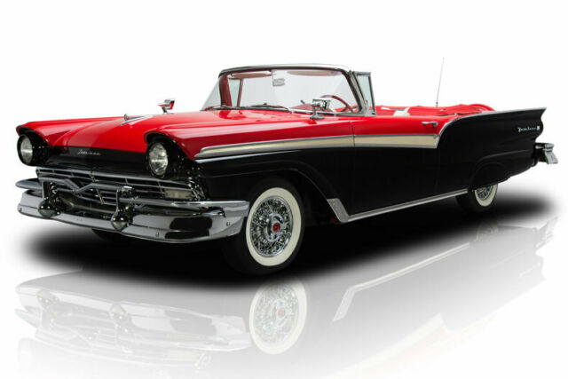 1957 Ford Fairlane 500 Sunliner Raven Black Convertible 312 V8 2 Speed Automatic 1957 Ford Fairlane 500 Sunliner