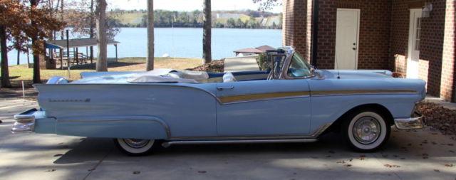 1957 FORD FAIRLANE 500 SUNLINER SOFT TOP CONVERTIBLE with 312CID THUNDERBIRD V8 1957 Ford Fairlane