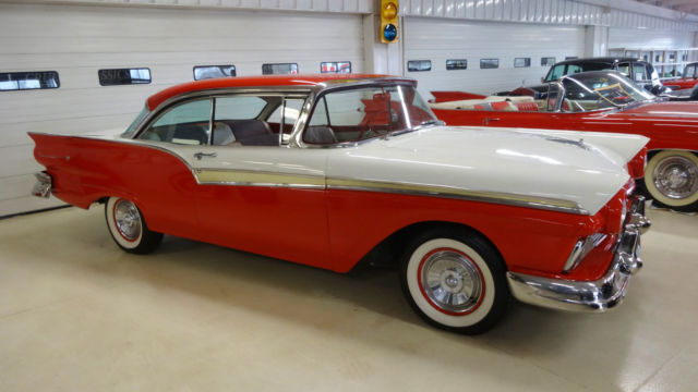 1957 Ford Fairlane 500 Victoria 84633 Miles Red / White 2 Door Hard Top 292 Manu 1957 Ford Fairlane Victoria