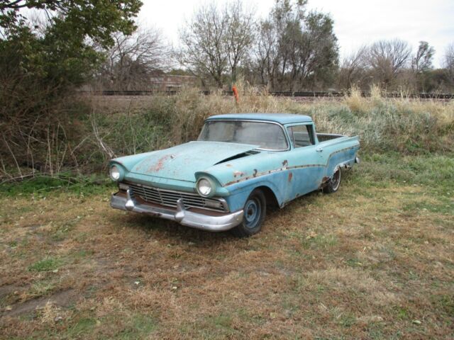 1957 FORD RANCHERO 3 SPEED TRANSMISSION 6 CYL MOTOR THAT WE HAD RUNNING 1957 Ford Ranchero Deluxe