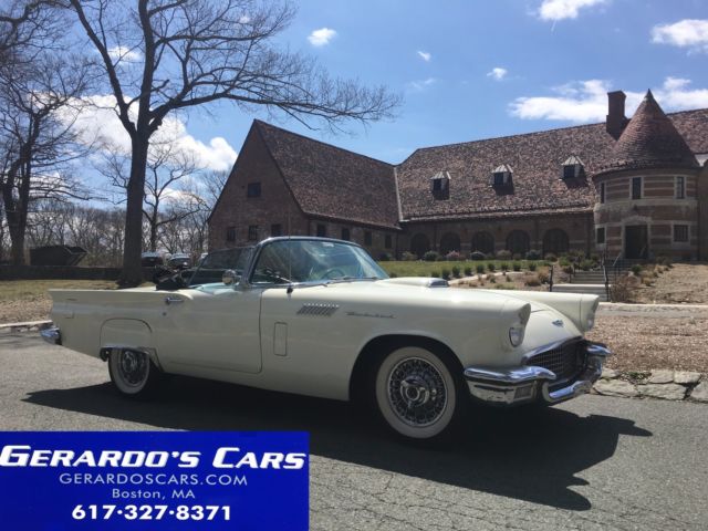 1957 FORD T-BIRD THUNDERBIRD CONVERTIBLE CLASSIC COLLECTOR CAR 1957 Ford Thunderbird