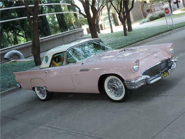 1957 Ford Thunderbird 0 Miles Pink V8 312 Ford Y Block Automatic 1957 Ford Thunderbird --