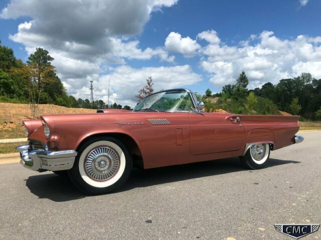 1957 Ford Thunderbird 3 Tops ps Pb A/C frame off restored Window sticker 1957 Ford Thunderbird