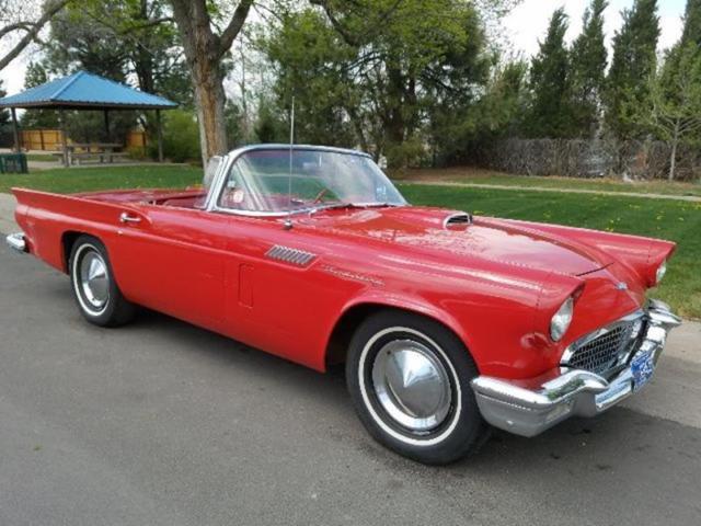 1957 Ford Thunderbird 312 Ci V8 3 Speed Manual Transmission with Overdrive HT 1957 Ford Thunderbird