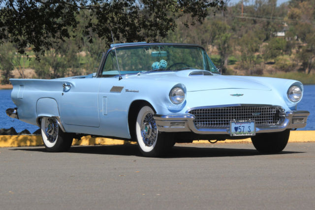 1957 Ford Thunderbird 312 V8 Auto Nice Car Sweet Color 2 Tops 1957 Ford Thunderbird