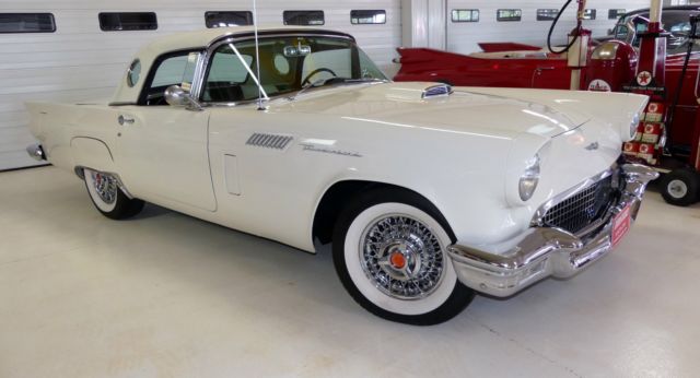 1957 Ford Thunderbird 97086 Miles Colonial White Convertible 312 Automatic 1957 Ford Thunderbird --