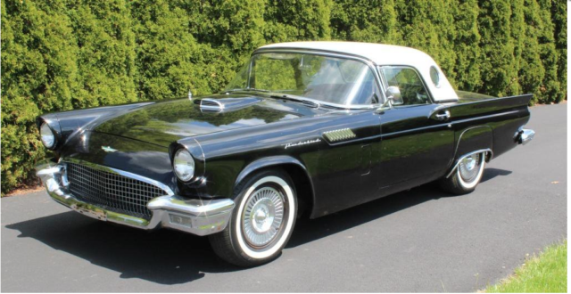 1957 Ford Thunderbird auto conv hardtop & portholes Power Windows & Seats T-Bird 1957 Ford Thunderbird