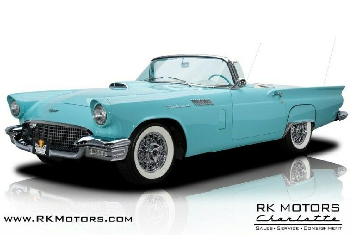 1957 Ford Thunderbird Azure Blue Convertible 312 V8 3 Speed Automatic 1957 Ford Thunderbird